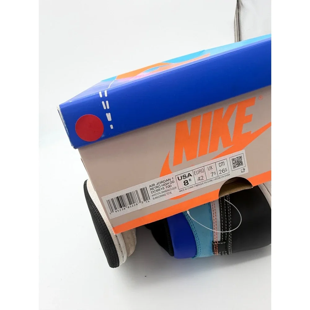 Nike Air Jordan 1 Retro High OG Prototype White Tan Blue DC6515-100 Mens 8.5 Box